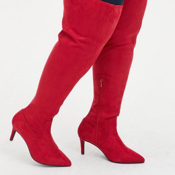 torrid Shoes - Torrid Pointed Toe Over-The-Knee Boot - Size 8.5W